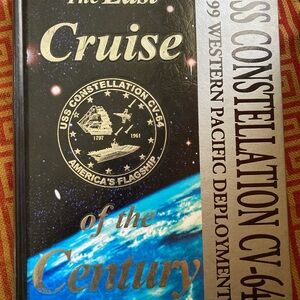 USS Constellation Cruise Journal - Black and Gold